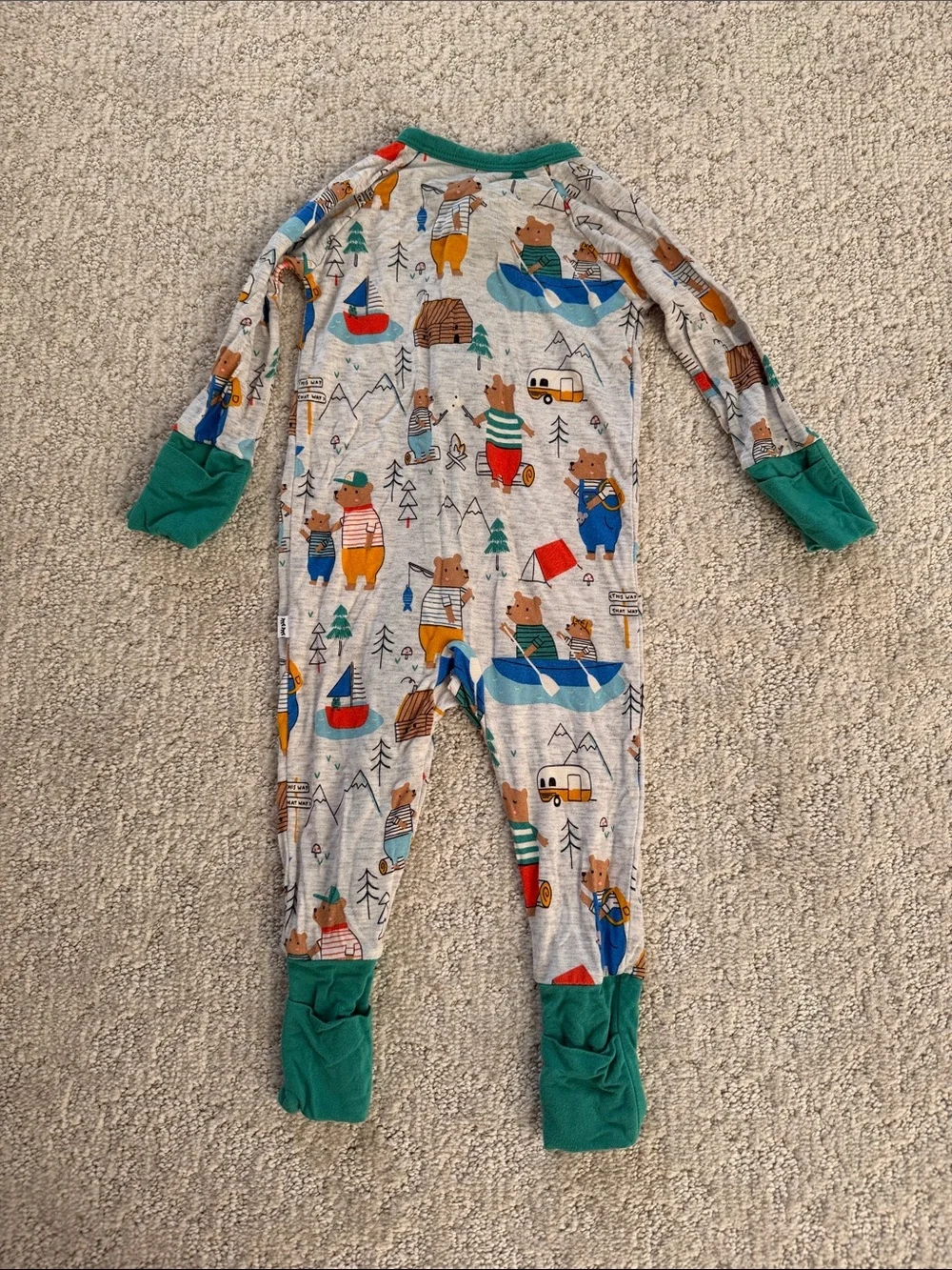 Little Sleepies Papa Bear Zippy - Picture 2 of 4
